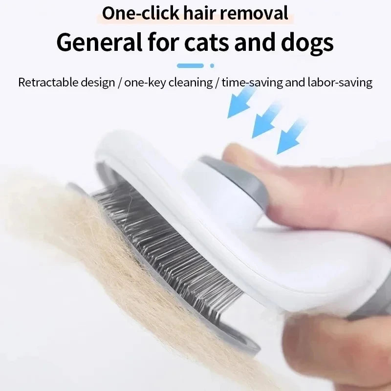 Self-Cleaning Pet Hair Removal Brush — alternate view