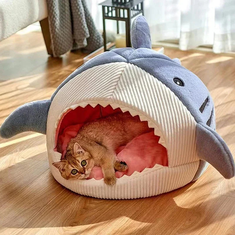 Shark Cave Bed for Dogs and Cats — alternate view